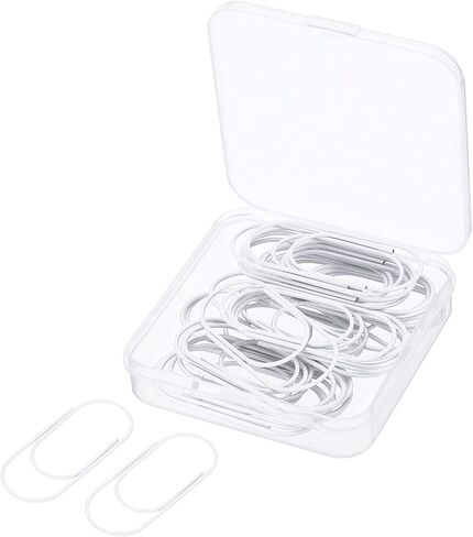 MECCANIXITY Wide Paper Clip Coated Large Clips Bookmarks with Box 2 Inch Purple for Organize Office Home, Pack of 30 in Saudi Arabia