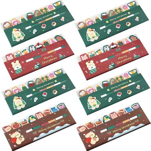 8 Pack Cute Sticky Notes Cartoon Sticky Flags Tabs Page Markers Kawaii Self-Stick Sticky Index Tabs Page Flags Office School Supplies (8 Pack Cute) in Saudi Arabia