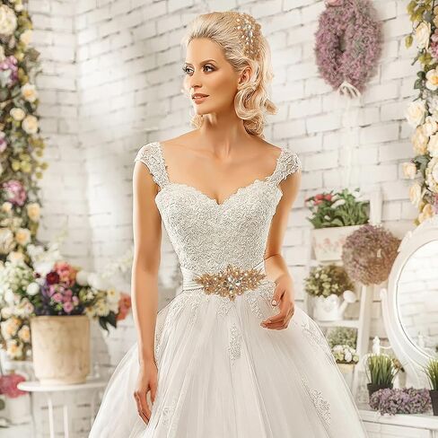 FINGERINSPIRE 2 Pcs Flower Rhinestone Applique Belt 3.5x9.4Inch Red Rhombus Diamond Sewing Appliques with Silver Edge Iron on/Sew Rhinestone Patch for Bridal Dress Bridal Sash Wedding Headband Belt in Saudi Arabia