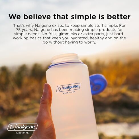 زجاجة مياه Nalgene Sustain Tritan خالية من مادة BPA مصنوعة من مواد مشتقة من 50% من النفايات البلاستيكية، 16 أونصة، فم ضيق in Saudi Arabia