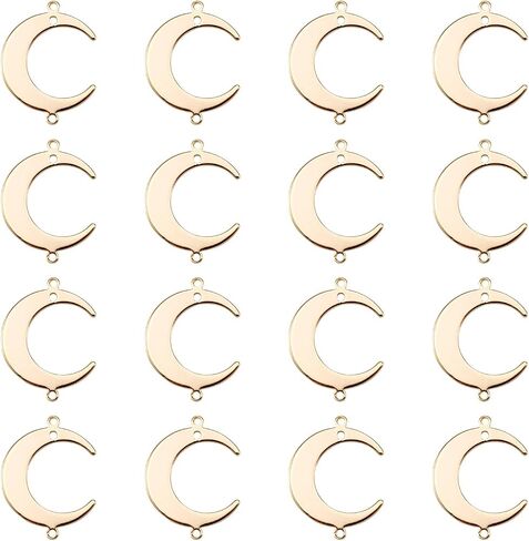 Craftdady 18K الذهب المعدني المعلقات العلامات الهلال القمر سحر زهرة قلب الشمس نجم القهوة كوب كوب معلقة زخارف زخرفة لسيي حرفة قرط القلادة المجوهرات المجوهرات in Saudi Arabia
