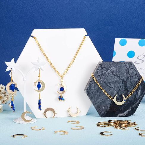 Craftdady 18K الذهب المعدني المعلقات العلامات الهلال القمر سحر زهرة قلب الشمس نجم القهوة كوب كوب معلقة زخارف زخرفة لسيي حرفة قرط القلادة المجوهرات المجوهرات in Saudi Arabia