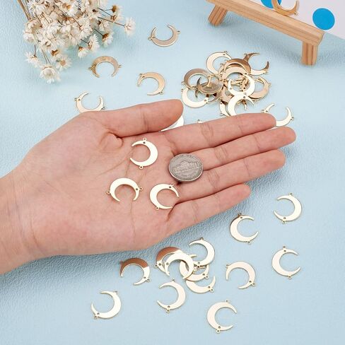 Craftdady 18K الذهب المعدني المعلقات العلامات الهلال القمر سحر زهرة قلب الشمس نجم القهوة كوب كوب معلقة زخارف زخرفة لسيي حرفة قرط القلادة المجوهرات المجوهرات in Saudi Arabia