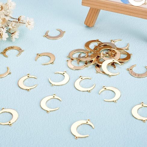 Craftdady 18K الذهب المعدني المعلقات العلامات الهلال القمر سحر زهرة قلب الشمس نجم القهوة كوب كوب معلقة زخارف زخرفة لسيي حرفة قرط القلادة المجوهرات المجوهرات in Saudi Arabia