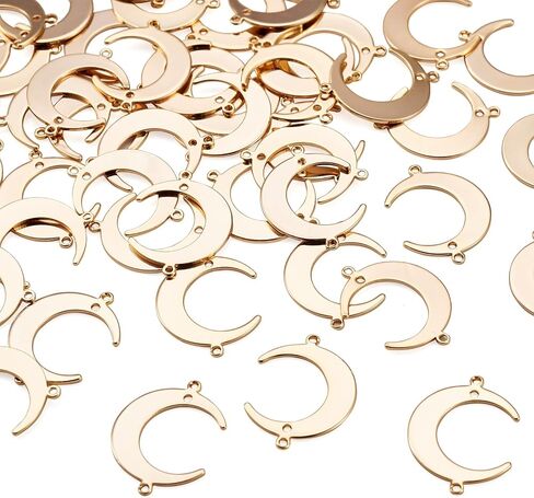 Craftdady 18K الذهب المعدني المعلقات العلامات الهلال القمر سحر زهرة قلب الشمس نجم القهوة كوب كوب معلقة زخارف زخرفة لسيي حرفة قرط القلادة المجوهرات المجوهرات in Saudi Arabia