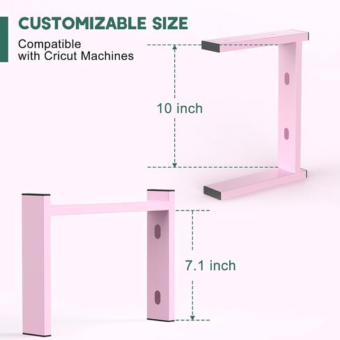 𝗬𝘂𝗺𝗸𝗳𝗼𝗶 2-in-1 Stand Legs Compatible with Cricut Maker 3/ Maker/Explore 3/ Explore Air 2, Fully Open and Double Machine Running, Accessories and Tools Organizer for Craft Room in Saudi Arabia