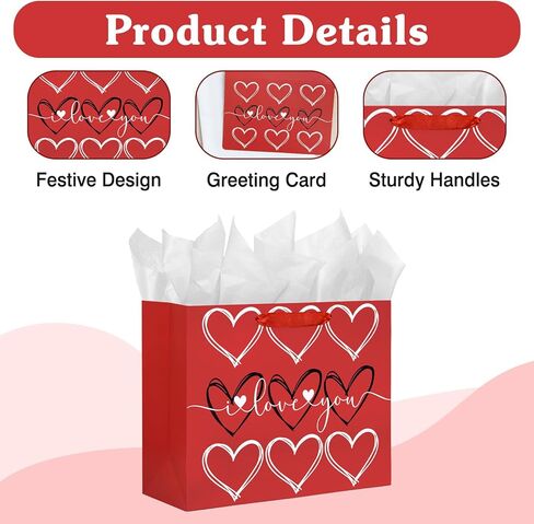 Daiuni 13 "حقيبة هدايا كبيرة في عيد الفصح للأطفال مع ورق الأنسجة والمقابض in Kuwait