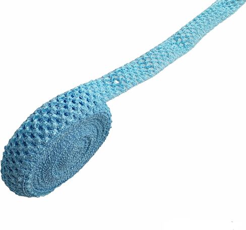 Heiiwell مرنة الكروشيه شريط الرأس شريط 10 Meters الكروشيه تمتد تقليم لصنع ملحقات الشعر ، خصر الطفل ، غلاف الهدايا DIY الحرف 1.57 بوصة (40 مم) ، أبيض in Kuwait