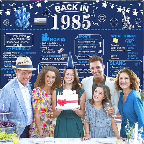 Blue 70th Birthday Banner Decorations, Navy Blue Silver Back in 1955 Vintage Happy 70th Birthday Banner Backdrop for Women Men 1955 Birthday Anniversary Party Poster Supplies Decor Cheers to 70 Years in Kuwait