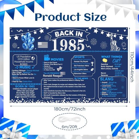 Blue 70th Birthday Banner Decorations, Navy Blue Silver Back in 1955 Vintage Happy 70th Birthday Banner Backdrop for Women Men 1955 Birthday Anniversary Party Poster Supplies Decor Cheers to 70 Years in Kuwait