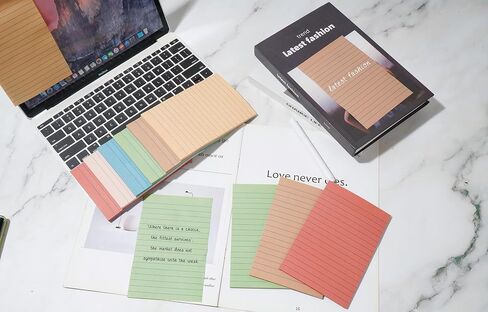 9 Pads Lined Sticky Notes 4x6 in Post, Vintage Colors Self Pad Its, Super Sticking Power Memo Pads Its, 40 Sheets/pad in Saudi Arabia