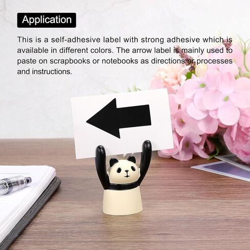 MECCANIXITY Arrow Sticker Labels 1000 Count 1.3x2 Inch Black Adhesive Arrow Shape Signs for Scrapbooking DIY Craft Organizing Inventory in Saudi Arabia