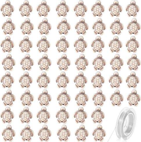 100pcs حبات السلحفاة الاصطناعية الاصطناعية البيضاء 14x18mm ثقب كبير العوامل السحر الفضاء حبات الأحجار الكريمة فضفاضة لصنع المجوهرات in Saudi Arabia