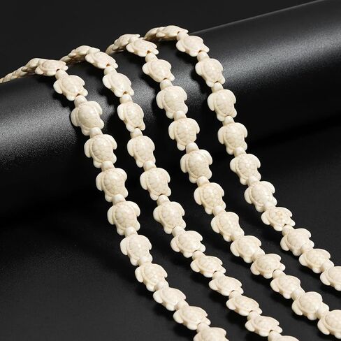 100pcs حبات السلحفاة الاصطناعية الاصطناعية البيضاء 14x18mm ثقب كبير العوامل السحر الفضاء حبات الأحجار الكريمة فضفاضة لصنع المجوهرات in Saudi Arabia