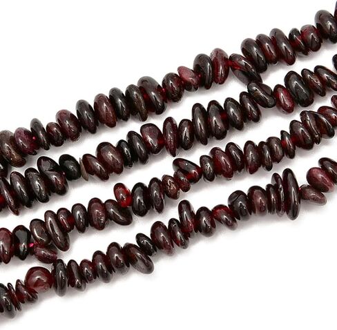 PLTbeads 5-8mm Natral Healing Gemstone Waist Bracelets Necklace Kit Irregular Stone DIY Crafts Design Jewelry Making 1 Strand per Bag Approxi 34 inch (Red Coral Chips) in Saudi Arabia