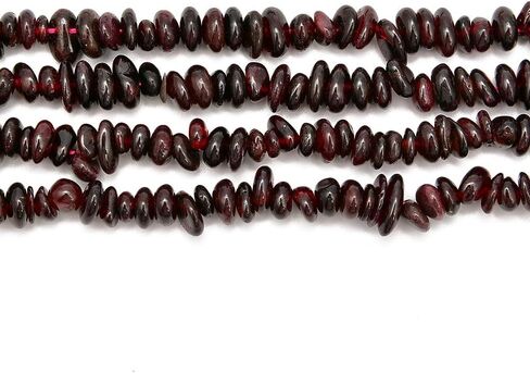 PLTbeads 5-8mm Natral Healing Gemstone Waist Bracelets Necklace Kit Irregular Stone DIY Crafts Design Jewelry Making 1 Strand per Bag Approxi 34 inch (Red Coral Chips) in Saudi Arabia
