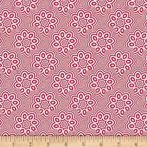 Art Gallery Fabrics Art Gallery Nouvelle Billowing Petals Fabric, Rouge