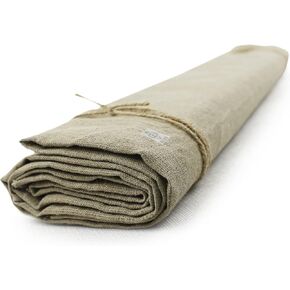 Art Linen Canvas 69" Wide x 2 Yard Long - Plain Natural Linen Fabric - Unprimed Linen Canvas for Painting - Heavy Duty (28.2 oz) Raw Canvas for Art
