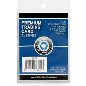 Premium Trading Cards Sleeves 500 Count 2mil Protective Sleeves for Standard Trading Cards – Compatible with Baseball, Football, and Game/Trading Cards