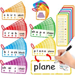Blends & Digraphs Cards,Phonics Games,Speech Therapy Toys for Toddlers Kids,Learn to Read,Spelling Reading Learning Sight Word Games,kindergarten Preschool Learning Activities,Educational Toy