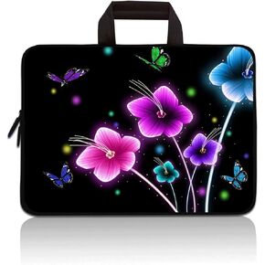 14 15 15.4 15.6 inch Laptop Handle Bag Computer Protect Case Pouch Holder Notebook Sleeve Neoprene Cover Soft Carrying Travel Case for Dell Lenovo Toshiba HP Chromebook ASUS Acer (Cool Basketball)