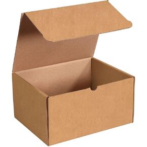 Aviditi Brown Kraft Literature Mailing Boxes, 12 1/8 x 9 1/4 x 6 1/2 Inches, Pack of 50, Crush-Proof, For Shipping, Mailing and Storing