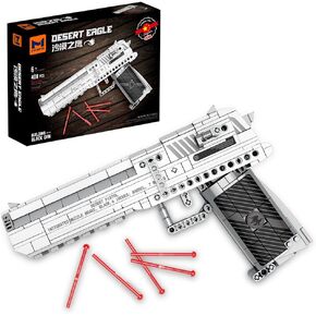 MISINI AK-47 77005 Assault Rifle Building Block, Gun Model Building Kit, 1366 PCS Building Set with Shooting Function Assault Rifle, Collectible Gun Model Builiding Set