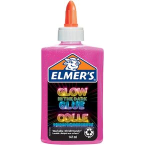 غراء سائل Elmer في الظلام والوردي و 148 مل وقابل للغسل وصديق للطفل ، رائع للحرف اليدوية in Kuwait