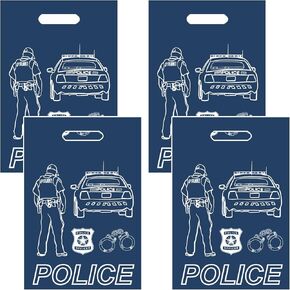 Cupaplay 50pcs Police Party Supplies Goodie Favor Plastic Facs - Halloween Cosplay Police Birthday Party Form