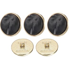 Harfington 5pcs 48l نمط معدني أزرار الخياطة الدائرية 30 مم 1-1/4 "زر استبدال راتنجات النمط السهم للخياطة للخياطة و DIY ، أبيض