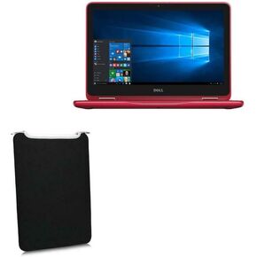 BoxWave Case Compatible with Dell Inspiron 11 3000 2-in-1 (11 in) - SlipSuit, Soft Slim Neoprene Pouch Protective Case Cover - Jet Black
