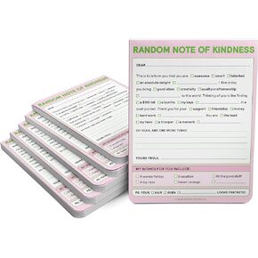 Knock Knock 1-Count Random Note of Kindness Nifty Note Pads, Checklist Memo Pads, 4 x 5.25-inches each (Pastel)