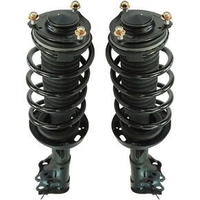 TRQ Front Strut & Coil Spring Assembly Set Driver & Passenger Sides Compatible with 12-15 Honda Civic