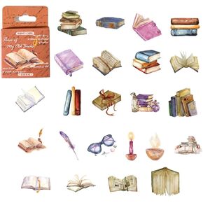 92PCS Reading Book Stickers, Book Lovers Gifts - Aesthetic Stickers for Phone Case, Journals & Notebooks (23 Styles*4)