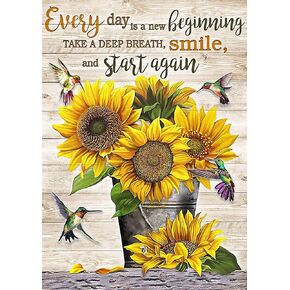 Diamond Painting Kits for Adults,Sunflowers Diamond Art Kits for Adults Beginner,5D DIY Round Full Drills Diamond Dots for Home Wall Decor 12X16 Inch