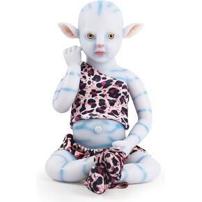 Vollence 20 inch Avatar Eye Closed Silicone Reborn Baby Doll - Boy
