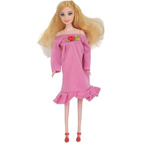 ICRPSTU 11IN Pregnant Mom Doll Early Funny Lovely Education Parent Child Interaction Toy for Kids (Blue)