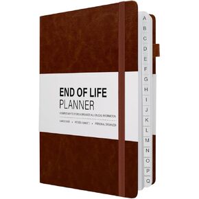 End of Life Planner, Final Arrangements Organizer for Beneficiary, Will Preparation, Last Wishes & Funeral Planning Final Wishes Organizer Book A5 Guided Estate Planning Organizer