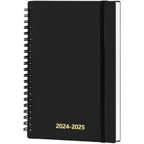 UtyTrees Planner 2024-2025 - 7.5" x 10.2", Monthly Weekly Daily Planner 2024-2025 - January 2024 - June 2025 Planner, 18 Month Planner, Thicker Paper, Black