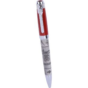 Trendy Zone 21 Shriner's Official Black Ink Ballpoint Pen, With Embossed Logo and Masonic Symbols - Gift Set for Members of the Masonic Order or Collectors