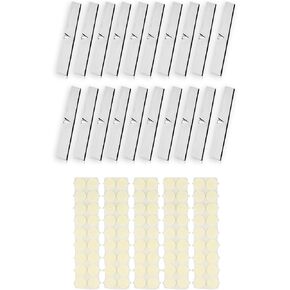 Kare & Kind Candle Wick Sticker (100 pcs) and Metal Candle Wick Holder (10 pcs) Bundle - Silver