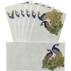 Jhintemetic® - Pack of 10 Colourful Designer Shagun Lifafa/Money Gift Envelope Digitally Printed for Gifting Money on Wedding, Birthday & Any Other Occasion D-064