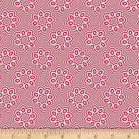 Art Gallery Fabrics Art Gallery Nouvelle Billowing Petals Fabric, Rouge in Saudi Arabia