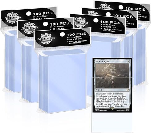 Trading Card Sleeves,Top Loaders Card Protection for Baseball Cards, Matte Card Sleeves Fit for Yugioh,Football,Magic,Sports Cards (6 Multicolored, 61 * 99mm) in Kuwait