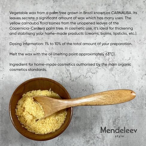 32 Oz Carnauba Wax Flakes for Wood Polishing, Candle Making in Saudi Arabia
