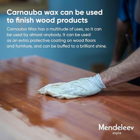 32 Oz Carnauba Wax Flakes for Wood Polishing, Candle Making in Saudi Arabia