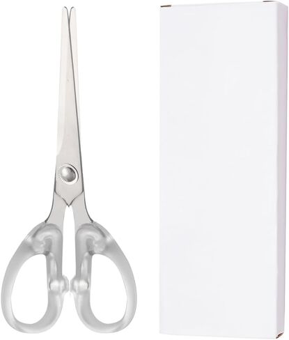 SUNNYCLUE 6.3 Inch Acrylic Handle Scissors Stainless Steel Scissors Paper Shears Scissors Students Round Edge Scissors Stainless Steel Scissors with Acrylic Handle Rainbow Color Scissors Craft Tool in Saudi Arabia