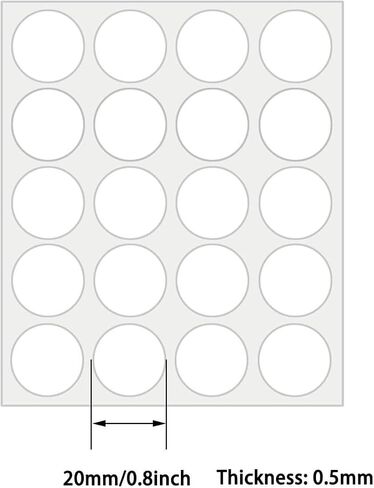 160 Pcs Double Sided Adhesive Dots,10 mm+20 mm Clear Removable Sticky Putty,No Trace Sticky Mounting Putty Stickers for Wall Hanging,Round Glue Points Tape for Crafts Balloons Poster in Saudi Arabia