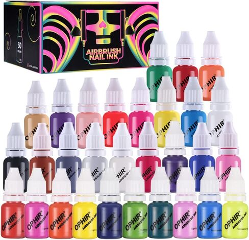 OPHIR 30 COLORS NAIL NAIN ARKS Airbrush Paint Paint Paint Paint/PININGS For Dail Stencils Paint in Kuwait