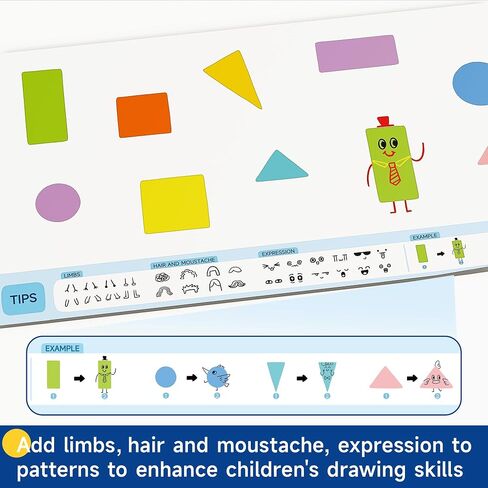 TIME X 3PCS Childrens Drawing Roll - Roll Paper for Kids Art Coloring Paper Roll 393.7 x 15.7 Inch DIY Drawing Roll for Painting Drawing (Animal, Letters, Geometric) (1Colorful and 2 Blank White) in Saudi Arabia